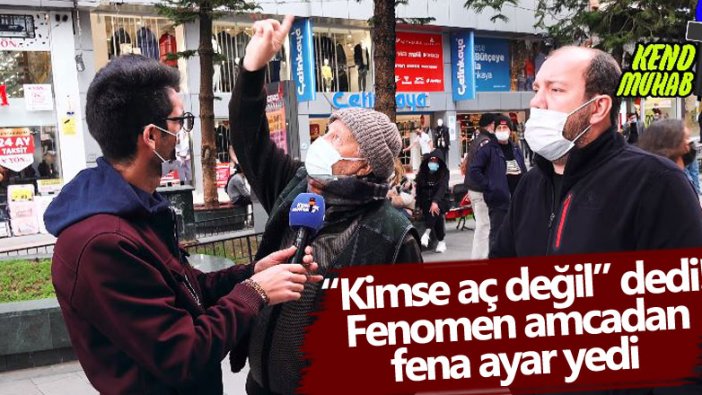 Sosyal medyada beğeni yağdı! Kimse aç değil diyen gence fenomen amcadan fena ayar 