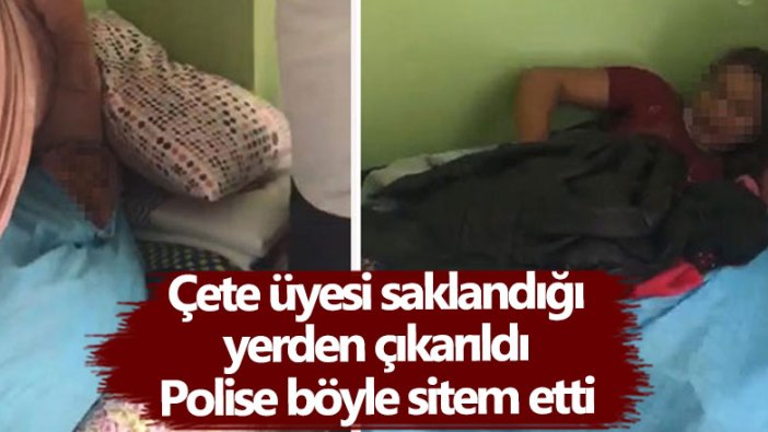 Kocaeli'de çete üyesi saklandığı yerden çıkarıldı! Polise böyle sitem etti