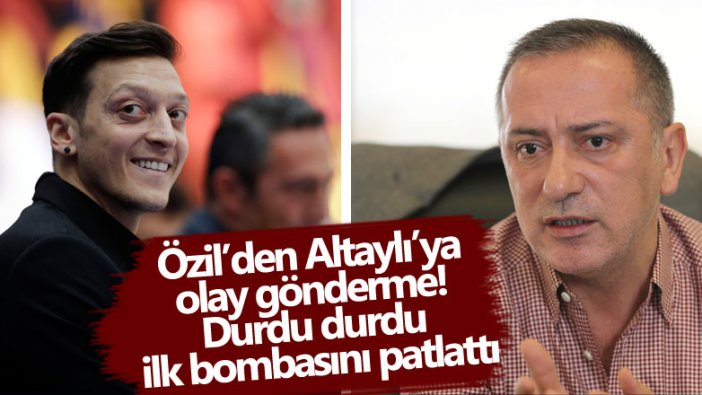 Mesut Özil'den Fatih Altaylı'ya olay gönderme! Durdu durdu ilk bombasını patlattı