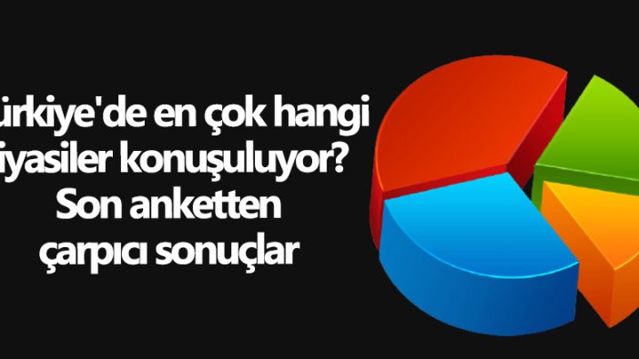 Türkiye'de en çok hangi siyasiler konuşuluyor? Son anketten çarpıcı sonuçlar