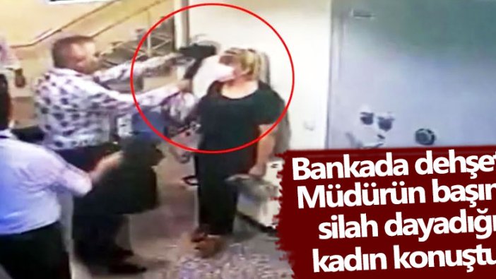 Dehşet anları! Müdürün başına silah dayadığı kadın konuştu