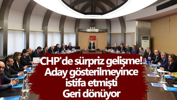 Mehmet Siyam Kesimoğlu'nun CHP'ye dönüş tarihi belli oldu