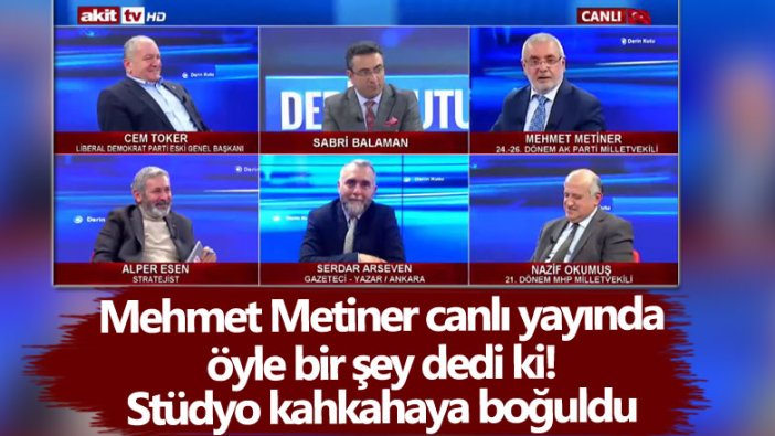 Mehmet Metiner canlı yayında öyle bir şey dedi ki! Stüdyo kahkahaya boğuldu 