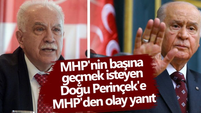 MHP'nin başına geçmek benim için şereftir diyen Doğu Perinçek'e MHP'den olay yanıt 