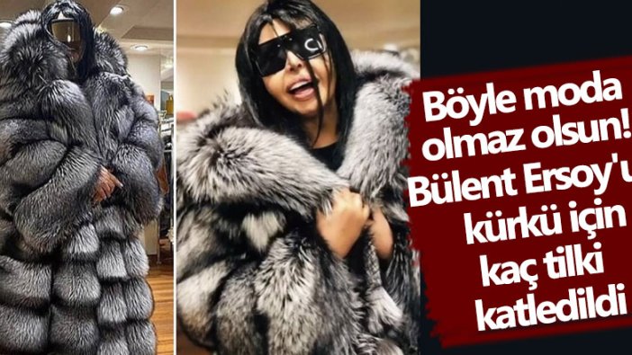 Böyle moda olmaz olsun!  Bülent Ersoy'un kürkü için kaç tilki katledildi