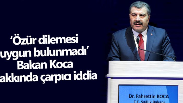 Sağlık Bakanı Fahrettin Koca hakkında çarpıcı iddia: İstifa mı etti?