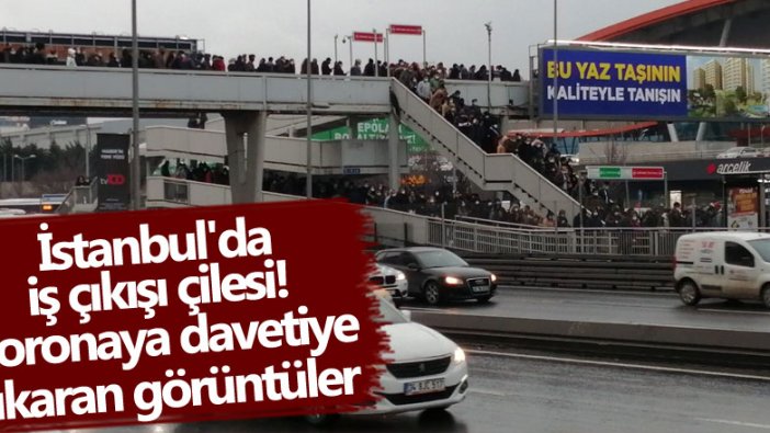 İstanbul'da iş çıkışı çilesi! Koronaya davetiye çıkaran görüntüler