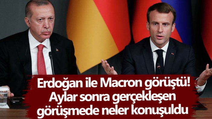 Cumhurbaşkanı Erdoğan Fransa Cumhurbaşkanı Macron ile görüştü