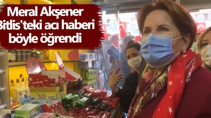 Meral Akşener 11 şehidimizin acı haberini aldı programını yarıda kesti