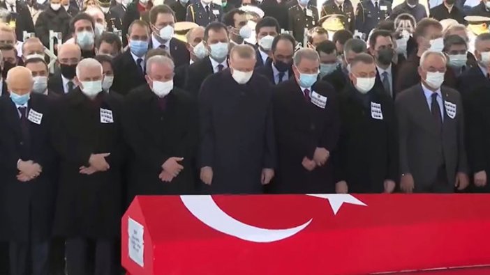 Bitlis'te şehit olan 11 asker için Ankara'da devlet töreni