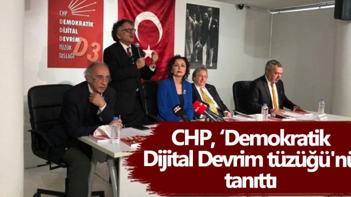 CHP için hazırlanan 'Demokratik Dijital Devrim tüzüğü' tanıtıldı