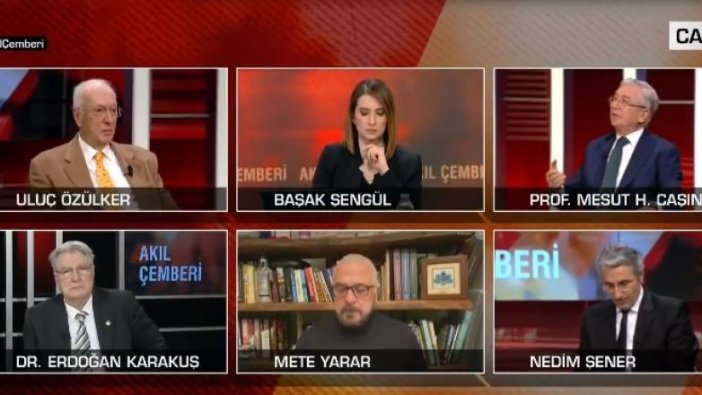 Sunucu ne yapacağını şaşırdı! CNN Türk canlı yayınına Prof. Dr. Mesut Caşın'ın küfrü damga vurdu