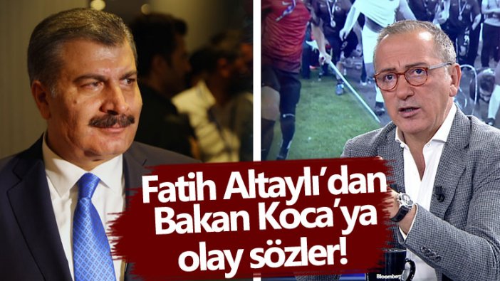 Fatih Altaylı'dan Fahrettin Koca'ya olay sözler 