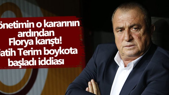 Florya karıştı! Fatih Terim boykota başladı iddiası 