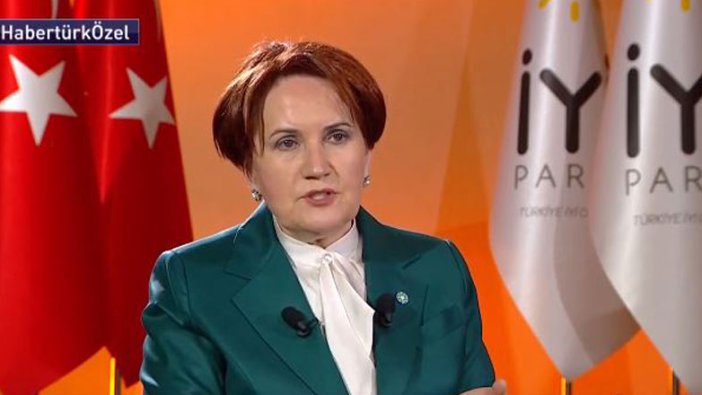 İYİ Parti lideri Meral Akşener Habertürk canlı yayınında açıklıyor