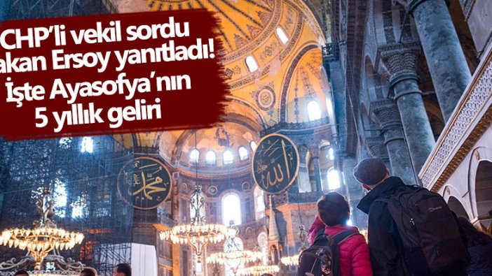 Ayasofya'nın 5 yıllık bilançosu açıklandı! 