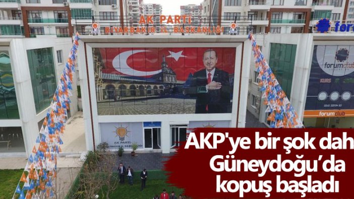 AKP'ye bir şok daha! Güneydoğu’da kopuş başladı