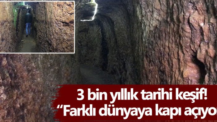 Bayburt'ta 3 bin yıllık Aydıntepe yer altı şehri keşfedildi!