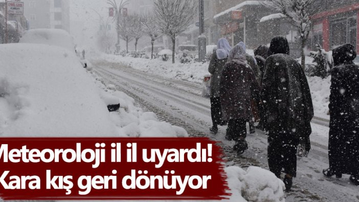 Meteoroloji'den 4 il için kar yağışı uyarısı