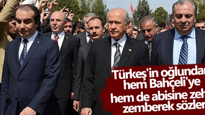 Alparslan Türkeş'in oğlu Ahmet Kutalmış Türkeş'ten hem Devlet Bahçeli'ye hem de abisi Tuğrul Türkeş'e zehir zemberek sözler