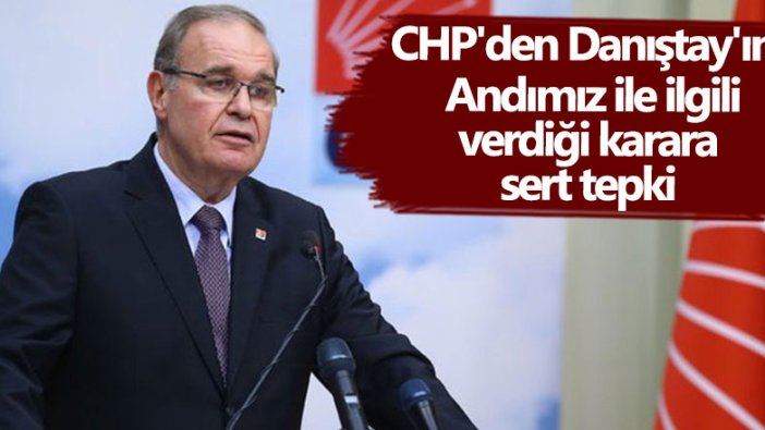 CHP'li Faik Öztrak'tan Danıştay'ın Andımız ile ilgili verdiği karara sert tepki