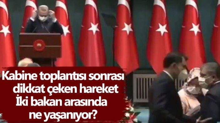 Kabine toplantısı sonrası Murat Kurum'dan Fahrettin Koca'ya dikkat çeken hareket
