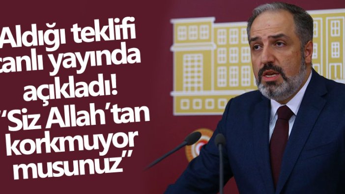 DEVA Partili Mustafa Yeneroğlu'ndan o teklife sert yanıt! Siz Allah'tan korkmuyor musunuz  