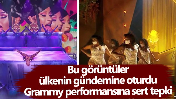 Cardi B ile Megan Thee Stallion'ın görüntüleri ABD'nin gündemine oturdu Grammy performansına sert tepki