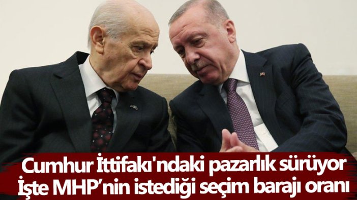 Muharrem Sarıkaya açıkladı: İşte MHP’nin istediği seçim barajı oranı