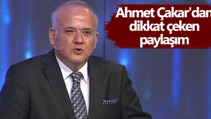 Ahmet Çakar'dan dikkat çeken paylaşım: Hakkınızı helal edin