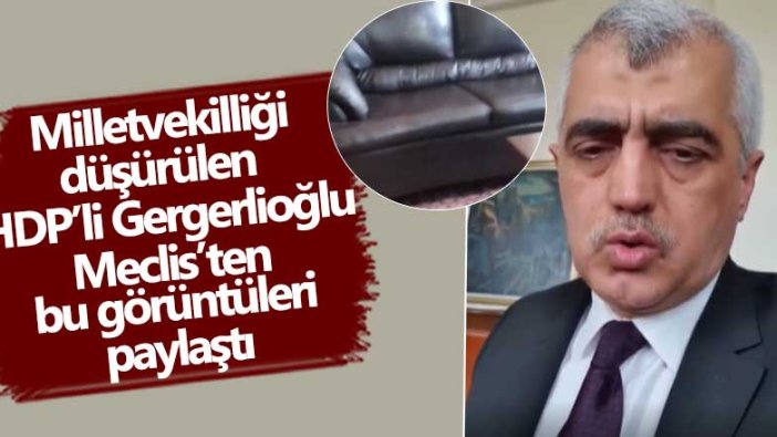 Milletvekilliği düşürülen HDP’li Gergerlioğlu Meclis’ten bu görüntüleri paylaştı