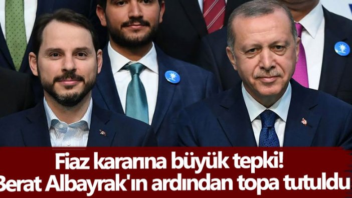 Faiz kararına büyük tepki!  Berat Albayrak'ın ardından topa tutuldu