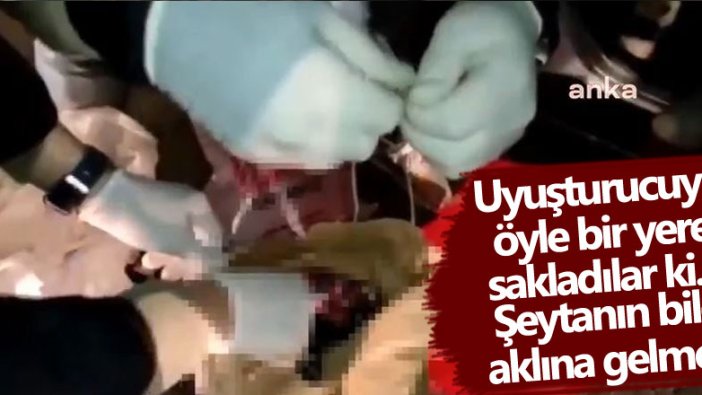 Uyuşturucuyu öyle bir yere sakladılar ki... Şeytanın bile aklına gelmez 