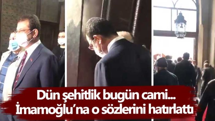 Dün şehitlik bugün cami... İmamoğlu’na o sözlerini hatırlattı