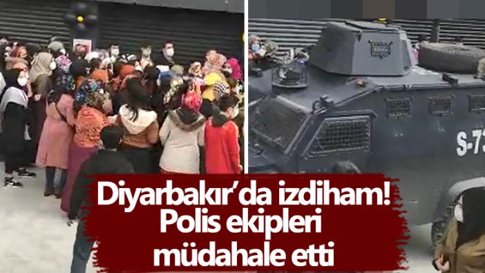 Diyarbakır’da indirim izdiham! Polis ekipleri müdahale etti