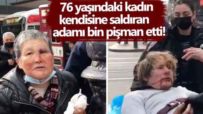 ABD'de yaşan 76 yaşındaki Şiao Cen Şie isimli kadın kendisine saldıran adamı hastanelik etti