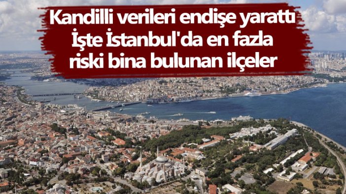 Kandilli verileri endişe yarattı! İşte İstanbul'da en fazla riski bina bulunan ilçeler