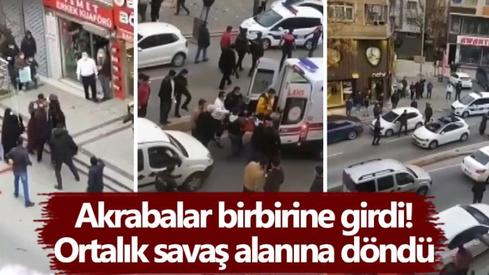 Akrabalar birbirine girdi! Ortalık savaş alanına döndü