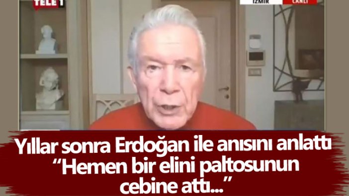 Uğur Dündar yıllar sonra Erdoğan ile anısını anlattı! Hemen bir elini paltosunun cebine attı... 