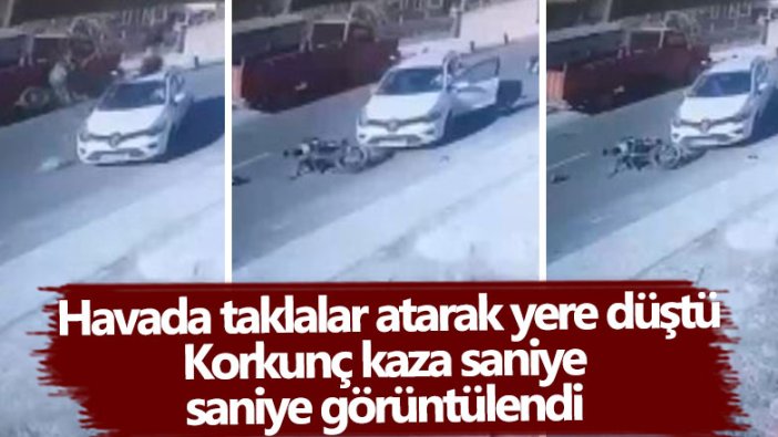 Beykoz'daki feci motosiklet kazası kamerada