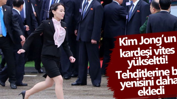 Kim Jong-un'un kız kardeşi Kim Yo-jong tehditlerine devam ediyor 