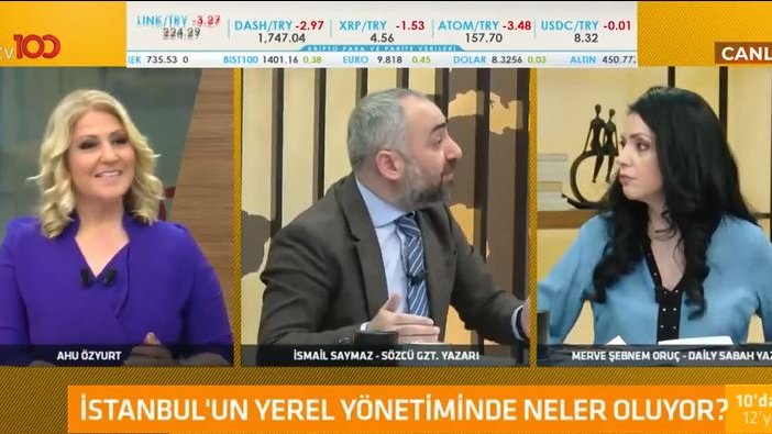 İsmail Saymaz ile Merve Şebnem Oruç arasında yandaşlık tartışması yaşandı