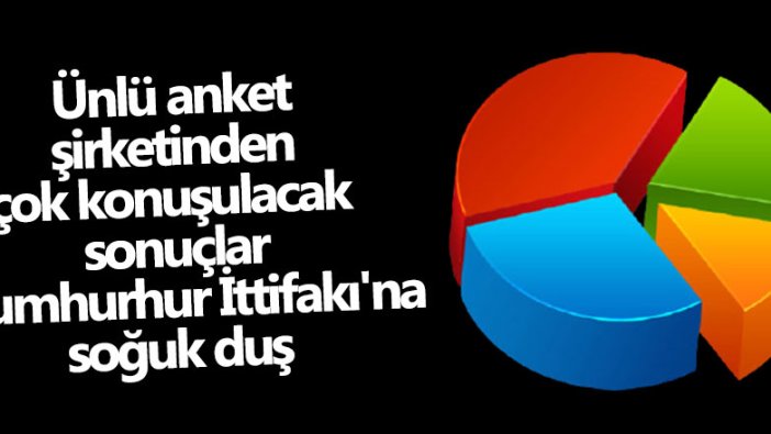 Area Araştırma'dan çarpıcı anket: Cumhurhur İttifakı'na büyük şok