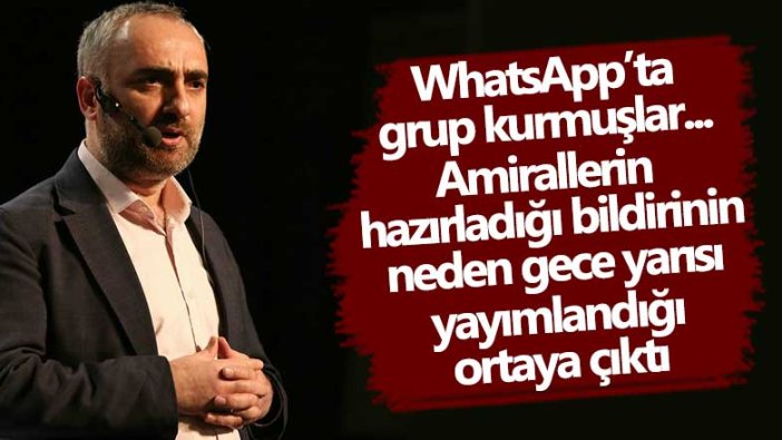 WhatsApp’ta grup kurmuşlar... Amirallerin hazırladığı bildirinin neden gece yarısı yayımlandığı ortaya çıktı