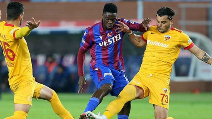 Trabzonspor-Kayserispor'da kazanan yok