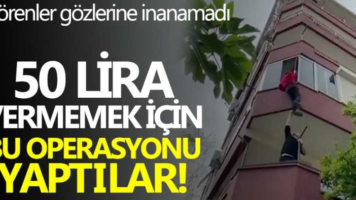 Görenler gözlerine inanamadı! 50 lira vermemek için bu operasyonu yaptılar