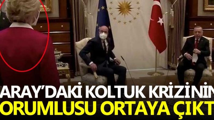 Saray'daki koltuk krizinin sorumlusu ortaya çıktı