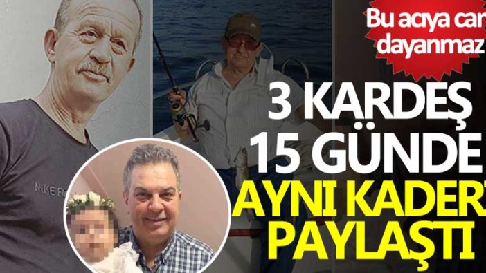 Yalova'da 3 kardeş de 15 gün içinde aynı kaderi paylaştı