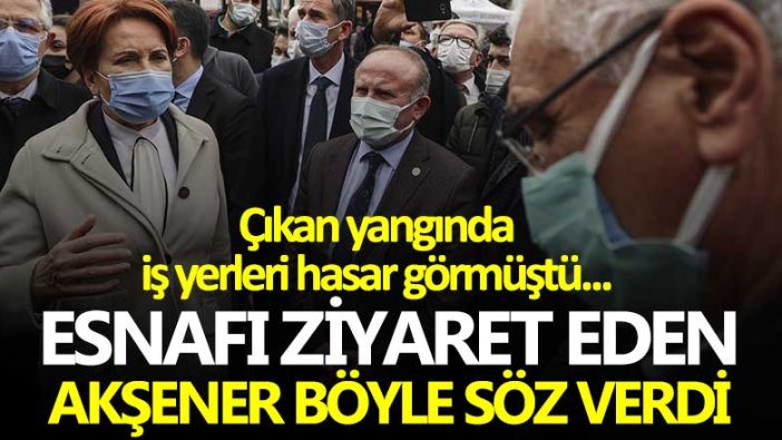 İYİ Parti Genel Başkanı Meral Akşener'den Kızılcahamam Kasaplar Çarşısı esnafına ziyaret