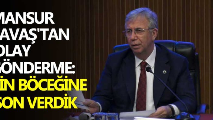 Mansur Yavaş'tan olay gönderme: Çin böceğine son verdik